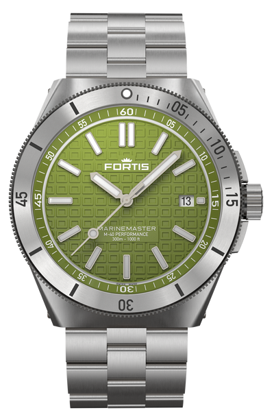 Fortis Marinemaster M-40 Woodpecker Green Bracelet