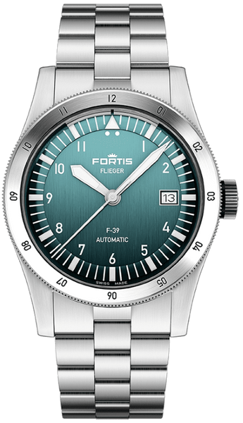 Fortis Flieger F-39 Automatic Petrol - SeriousWatches.com