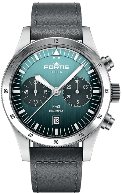 Fortis Flieger F-43 Bicompax Petrol