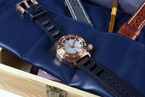 Zelos Hammerhead Bronze Submarine Dial