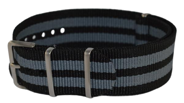 Nylon Strap Black and Grey
