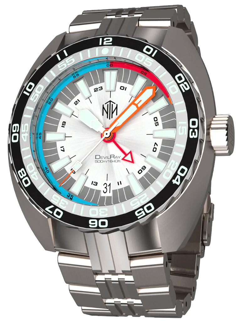 NTH DevilRay II White Date GMT