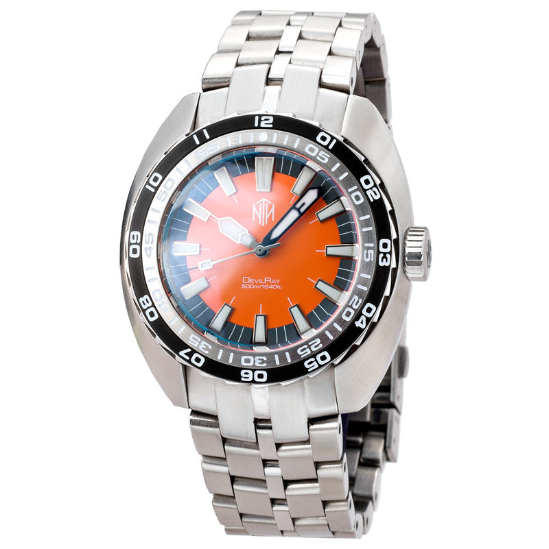 NTH DevilRay Orange No Date - SeriousWatches.com