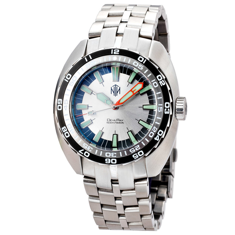 デルレイッチ 英語 NTH DevilRay White No Date - SeriousWatches.com