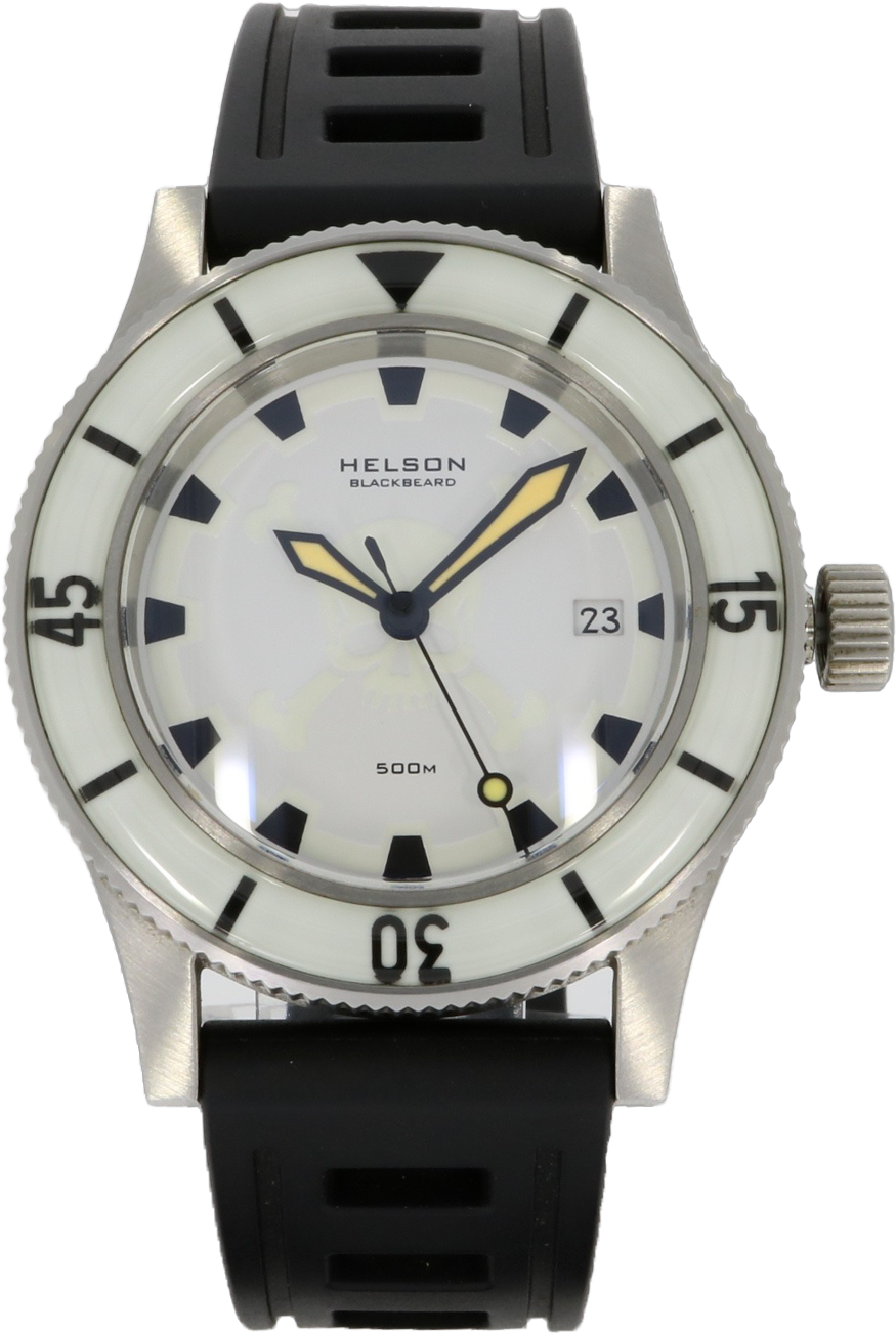 Helson Blackbeard White Dial White Bezel (Pre-owned)