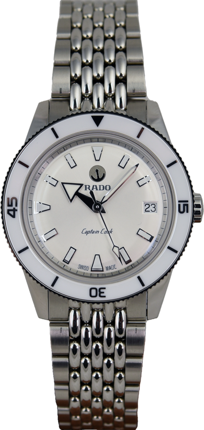 Rado Captain Cook Automatic White R32500013 (Pre-owned)