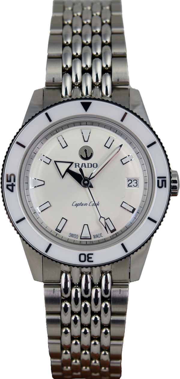 Rado Captain Cook Automatic White R32500013 (Pre-owned)