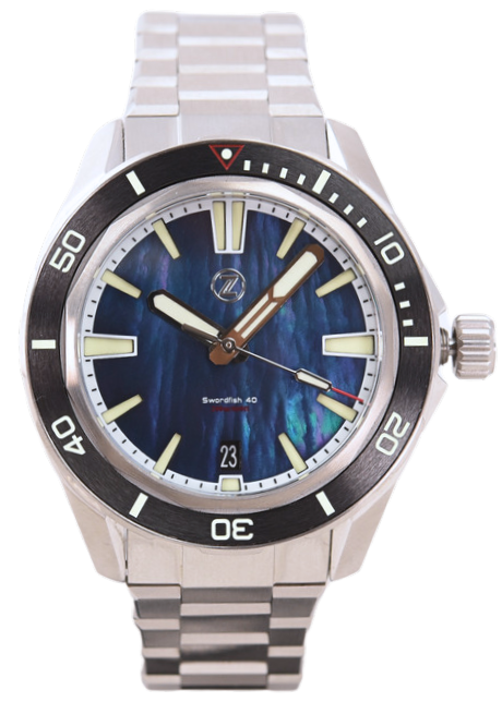 Zelos Swordfish 40mm MOP (Pre-owned)