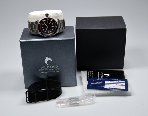 Aquatico Sea Star V2 Brown Ceramic Bezel Snowflake (Pre-owned)