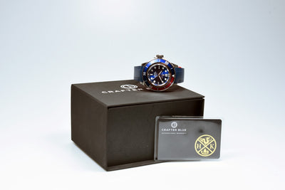 Crafter Blue Mechanic Ocean Rubber Strap (Pre-owned)