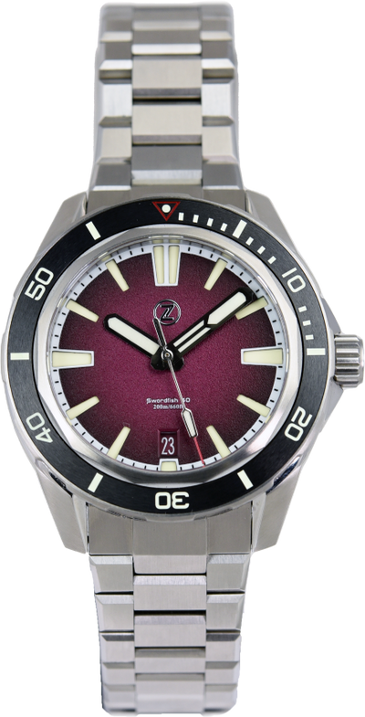 Zelos Swordfish 40mm Burgundy (Pre-owned)