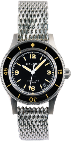 Helson Skindiver Steel Black Pre owned SeriousWatches