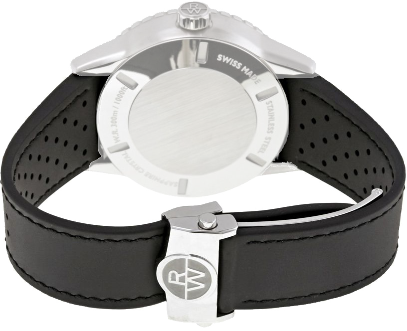 Raymond Weil Freelancer Diver Rubber Strap + Butterfly Clasp