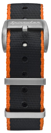 Spinnaker Seat Belt Nylon Orange/Black strap 22mm