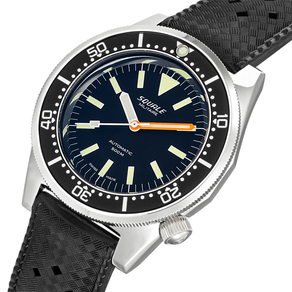 Squale 50 Atmos Militaire Black Blasted 1521 1521MILIBL.HT