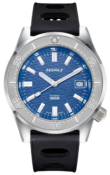 Squale 50 Atmos Onda Blue 1521ODG.NT - SeriousWatches.com
