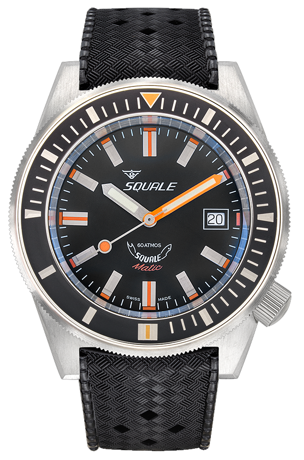 Squale 60 Atmos Squalematic Satin Black MATICXSG.HT