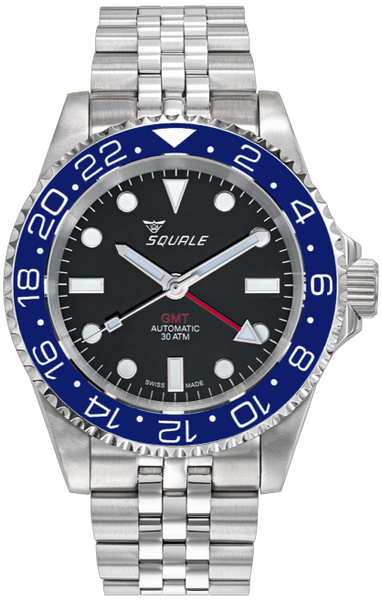 Squale 30 Atmos GMT 1545 Blue Bezel - Main Image