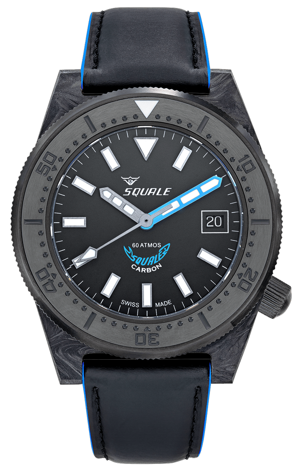 Squale 60 Atmos T-183 Forged Carbon Blue T-183FCBL