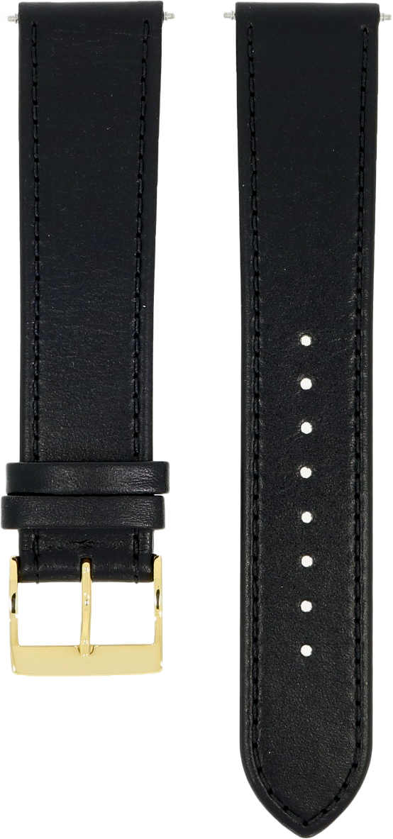 Junghans Black Leather Strap 20mm