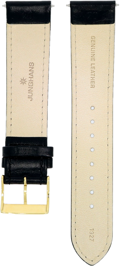 Junghans Black Leather Strap 20mm