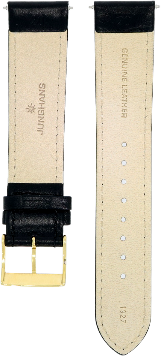 Junghans Black Leather Strap 20mm