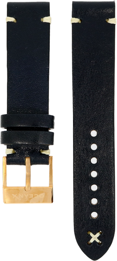 OceanX Sharkmaster 1000 Leather Strap RGP Clasp