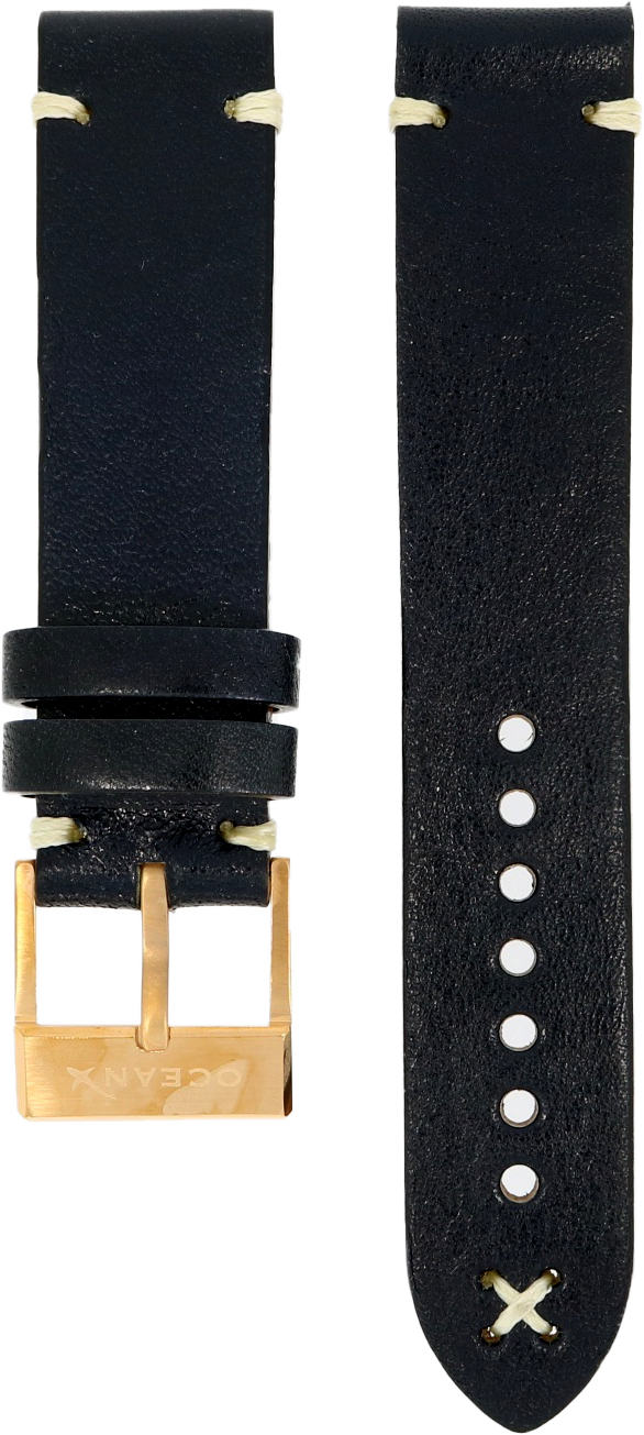 OceanX Sharkmaster 1000 Leather Strap RGP Clasp