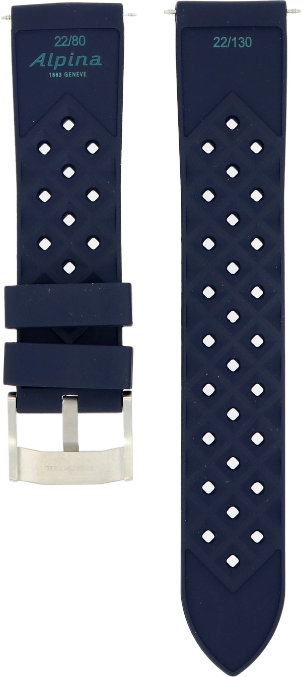 Alpina Silicon Strap 22mm ALR-NAVY-SS