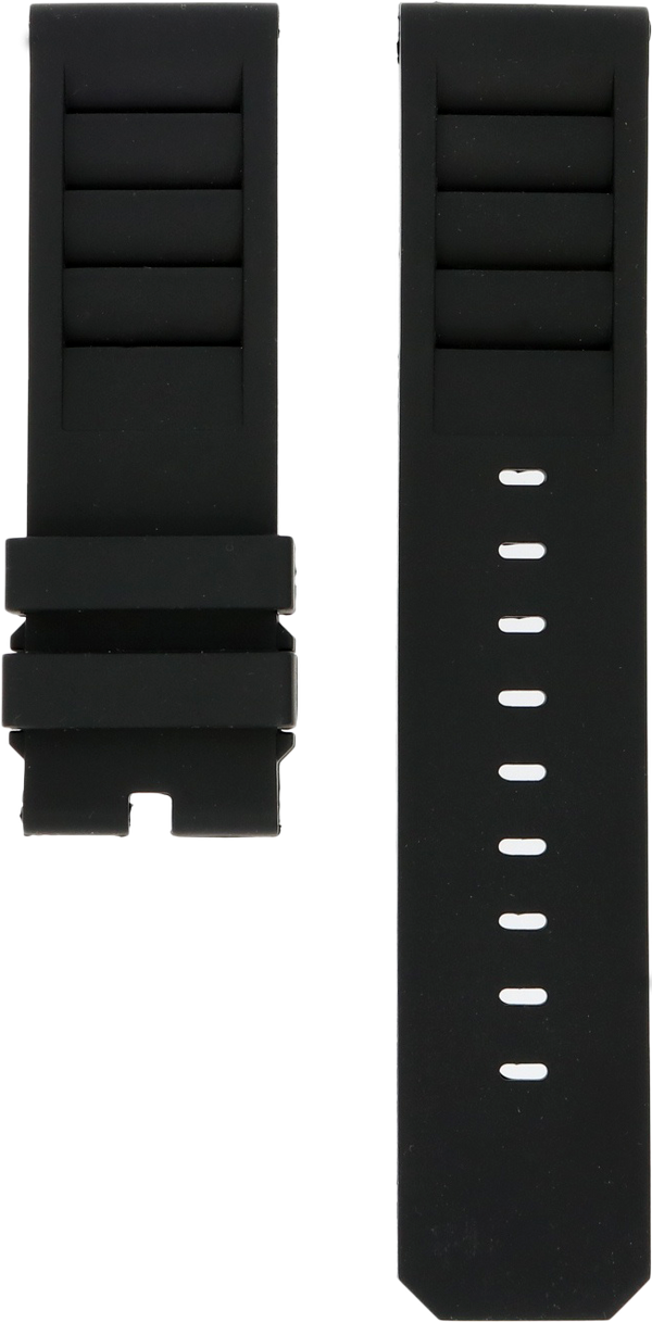 ANCON Black Rubber Strap 24mm