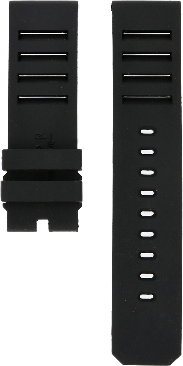 ANCON Black Rubber Strap 24mm