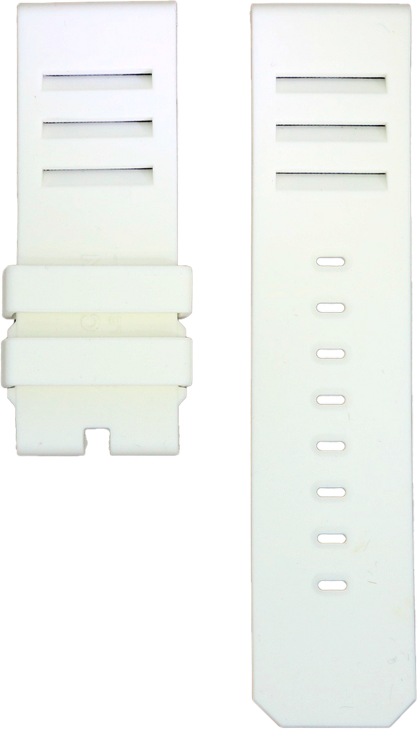 ANCON White Rubber Strap 24mm Short