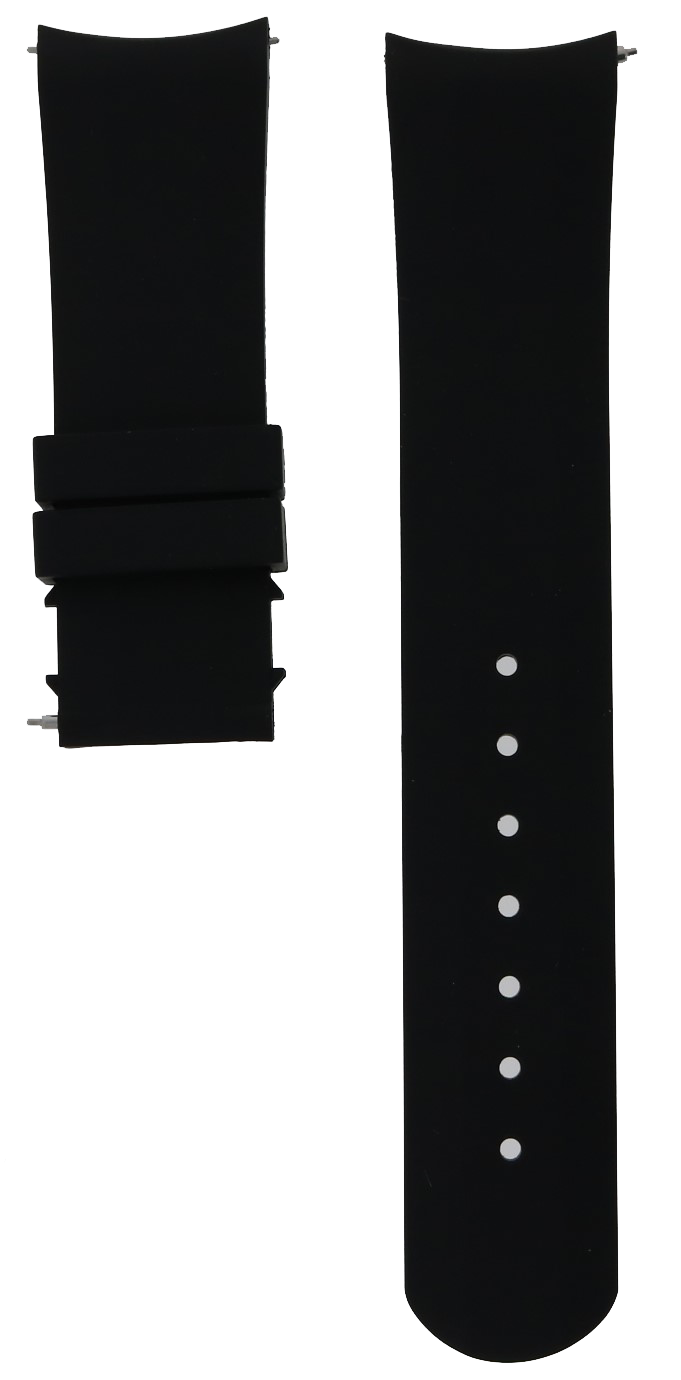 Formex Essence Butterfly Black Rubber Strap 22mm