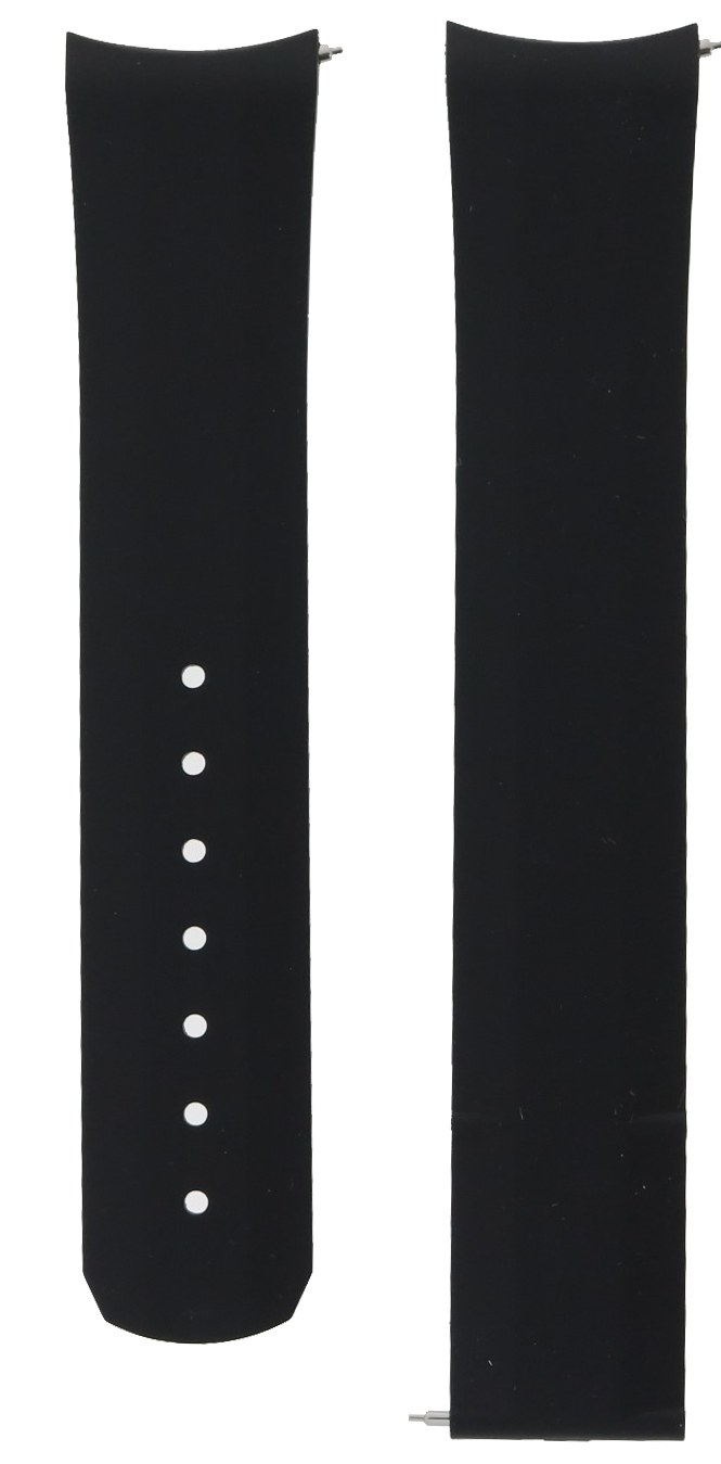 Formex Essence Deployant Black Rubber Strap 22mm