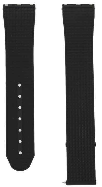 Formex Reef Deployant Black Rubber Strap 22mm