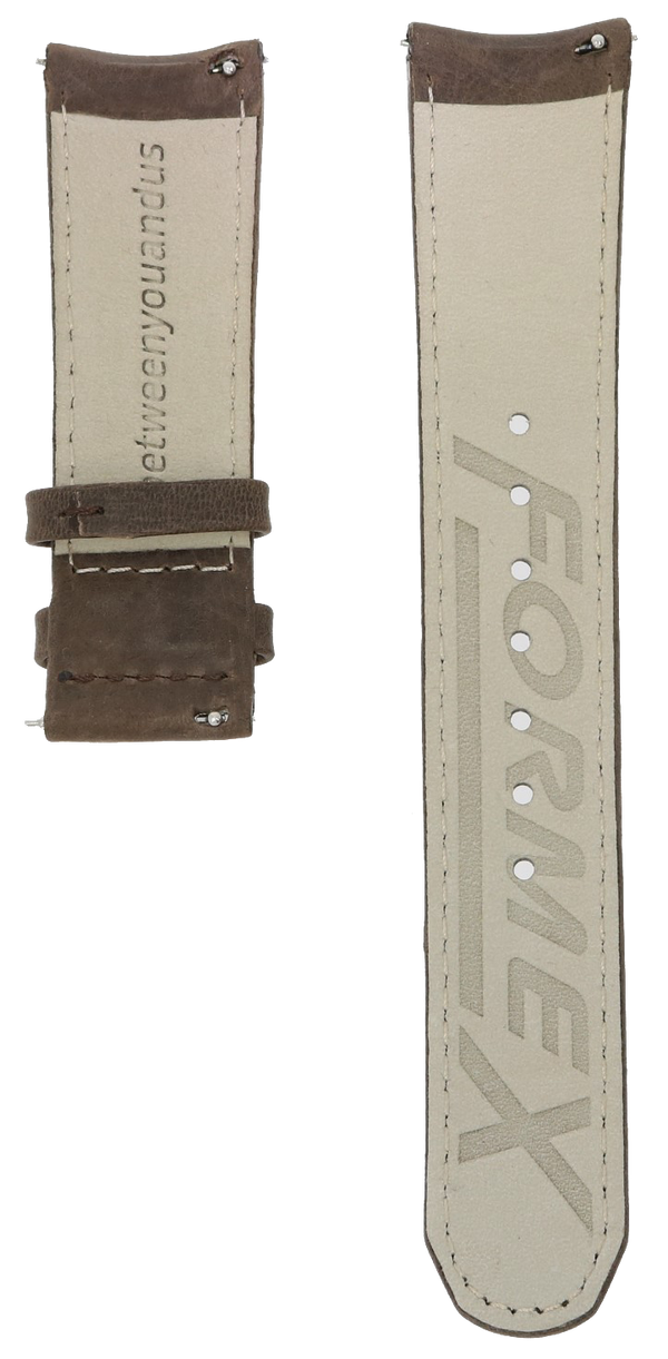 Formex Essence Butterfly Brown Leather Strap 22mm