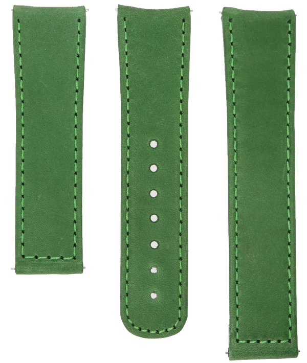 Formex Essence Deployant Green Leather Strap 22mm