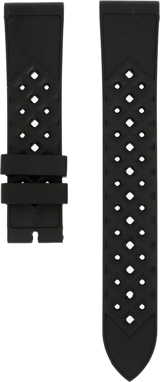 Ventus Black Tropic Rubber Strap 20mm