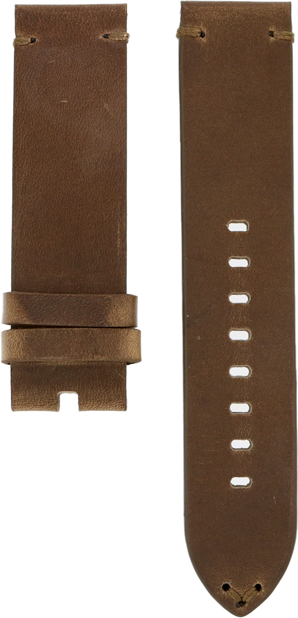 Zelos Brown Horween Leather Strap 22mm