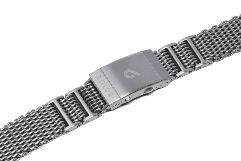 BOLDR Shark Mesh Steel Bracelet 22mm SeriousWatches