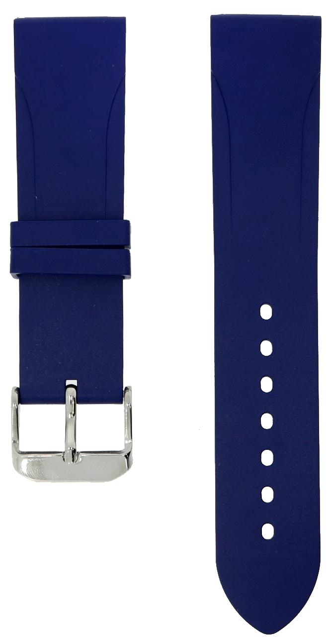 NTH Blue Natural Rubber Strap 22mm