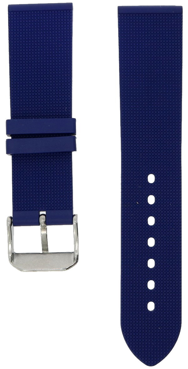 NTH Blue Natural Rubber Strap 22mm