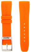 Alpina Seastrong Orange Rubber Strap 22mm