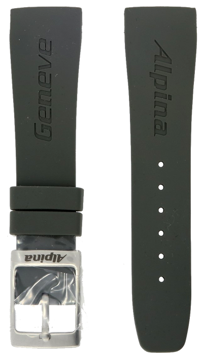 Alpina Seastrong Grey Rubber Strap 22mm