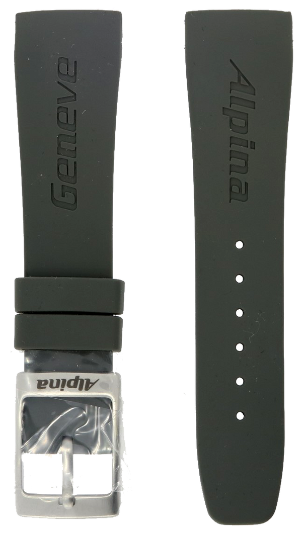 Alpina Seastrong Grey Rubber Strap 22mm