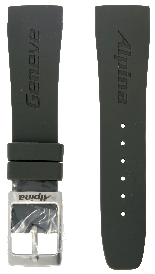 Alpina Seastrong Grey Rubber Strap 22mm