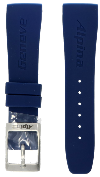 Alpina Seastrong Blue Rubber Strap 22mm SeriousWatches