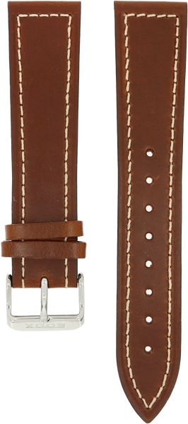 Edox Brown Leather Strap 23mm - SeriousWatches.com