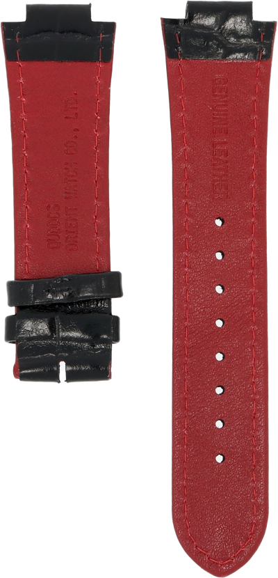 Orient Black and Red Leather Strap 14mm UDDCSSB