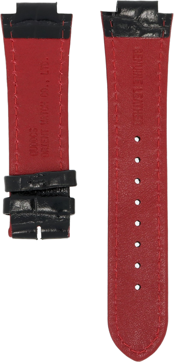 Orient Black and Red Leather Strap 14mm UDDCSSB